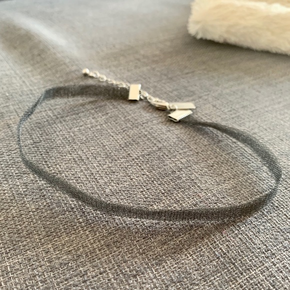 Black mesh and sparkle choker - Picture 5 of 7